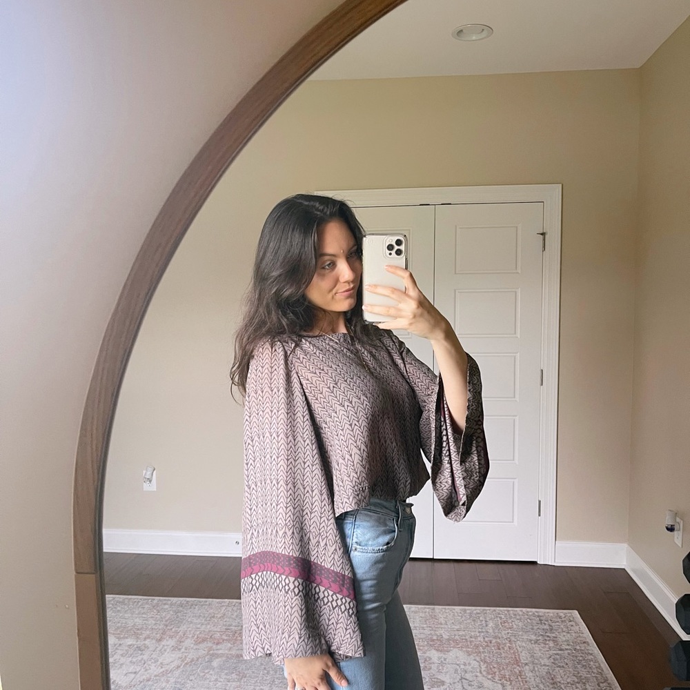 Free People bell sleeve blouse - Picture 9 of 10